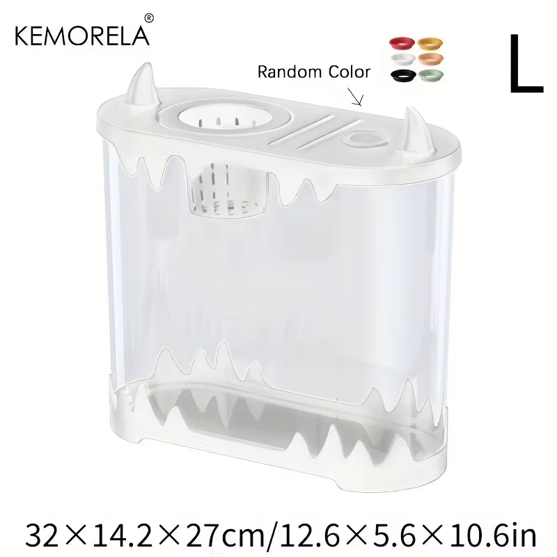 KEMORELA Small Fish Tank Desktop Fish Tank Home Use High Definition Transparent Water-Free Filter Integrated Suitable Small Fish