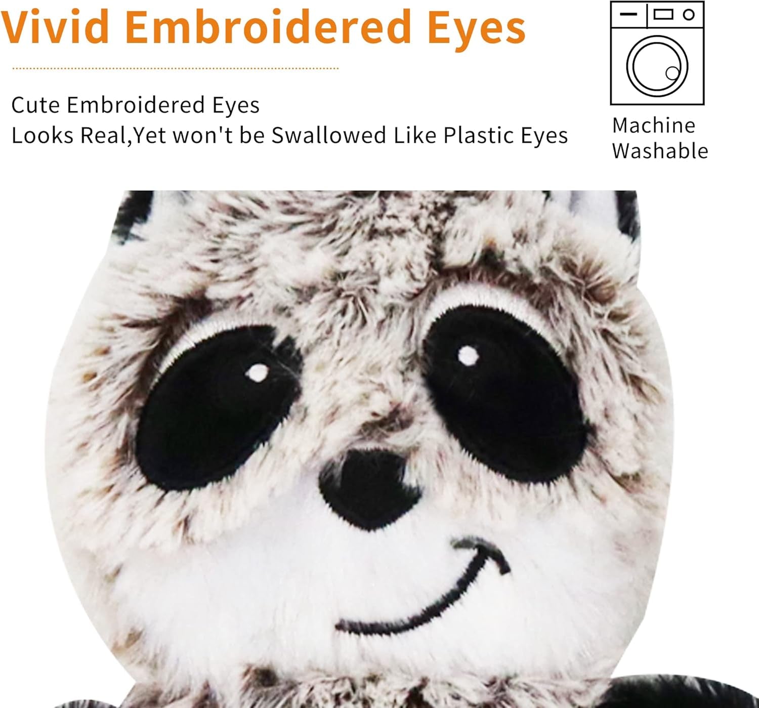 Soft Dog Toy Non-Stuffing Pets Toy Sets - Small Dog Toy Sets 3 Pack 18 Inch - No Stuffing Puppy Teething Toys(Leopard,Tiger,Raccoon 18 Inch)