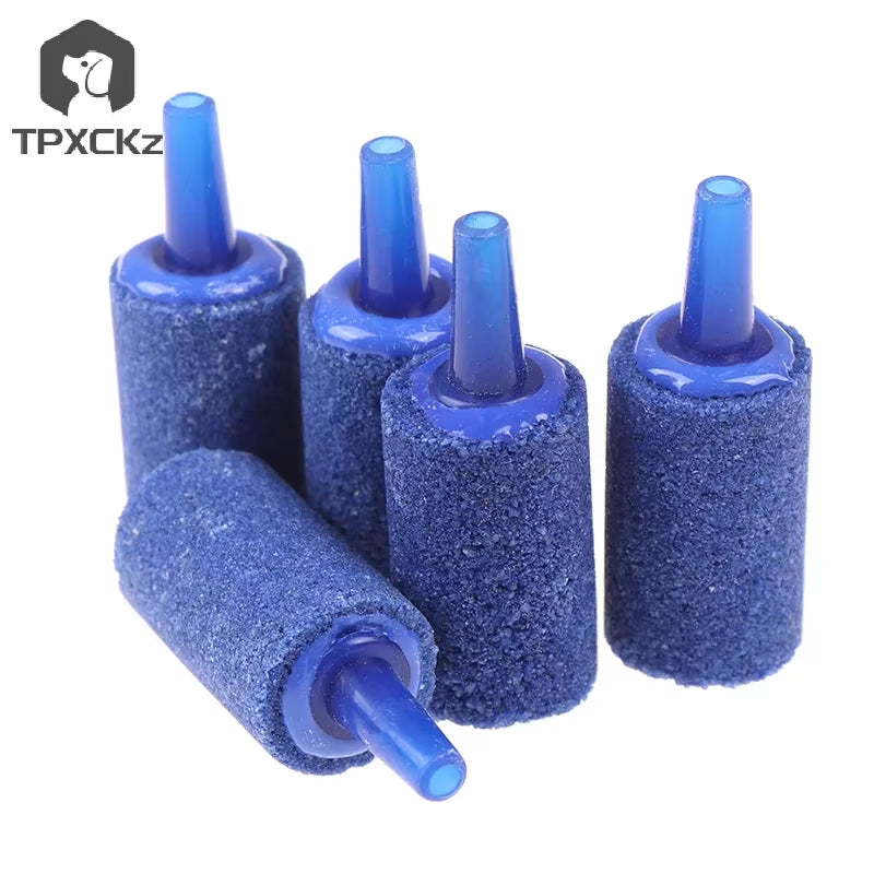 5/10Pcs Aquarium Cylinder Shape Air Stone Mineral Bubbles Release Fish Tank Punp Airstone Aeration Aerator Accessories