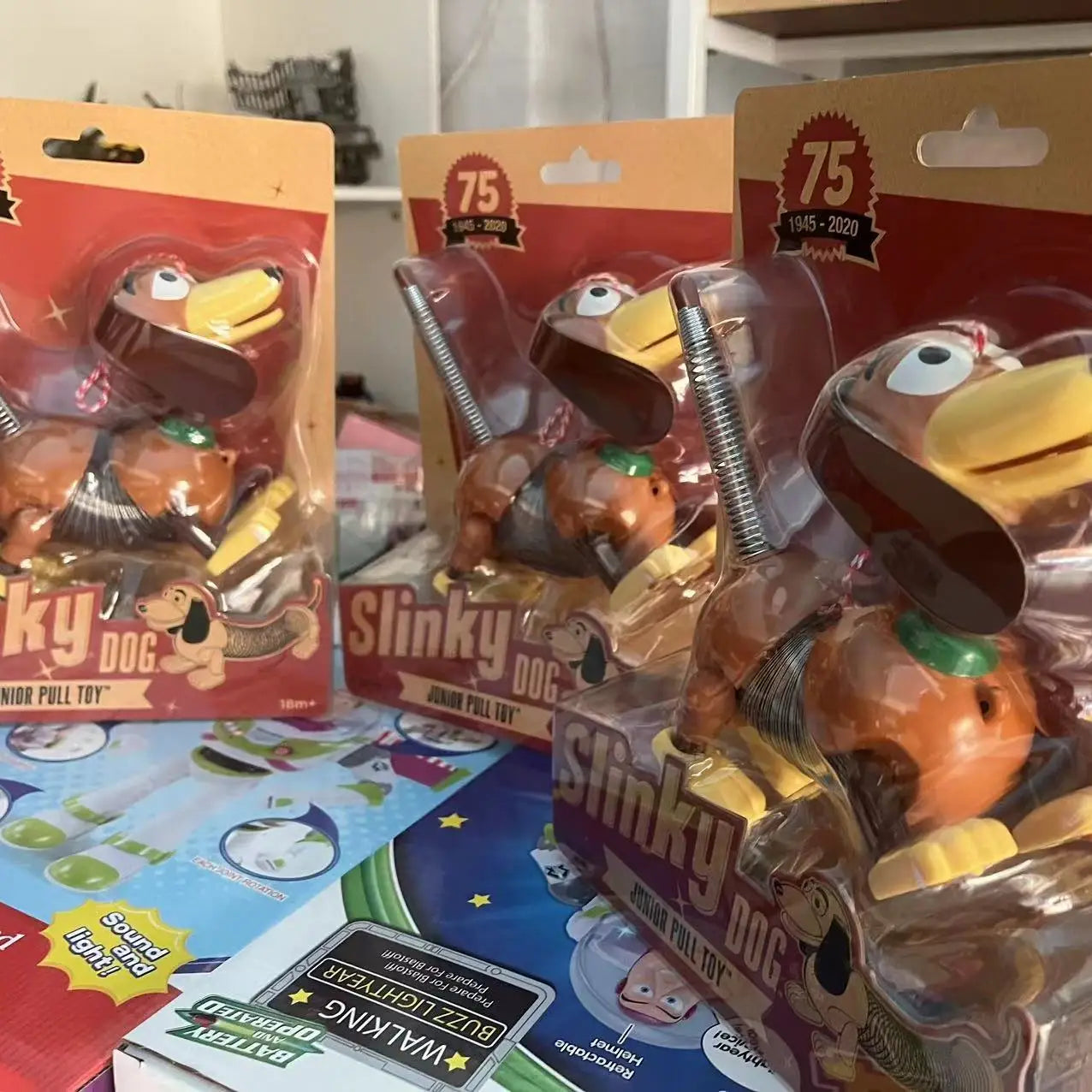 A New and Real Toy Story Animation  Sound Slinky Dog Toy  Dachshund  Buzz Lightyear  Woody.