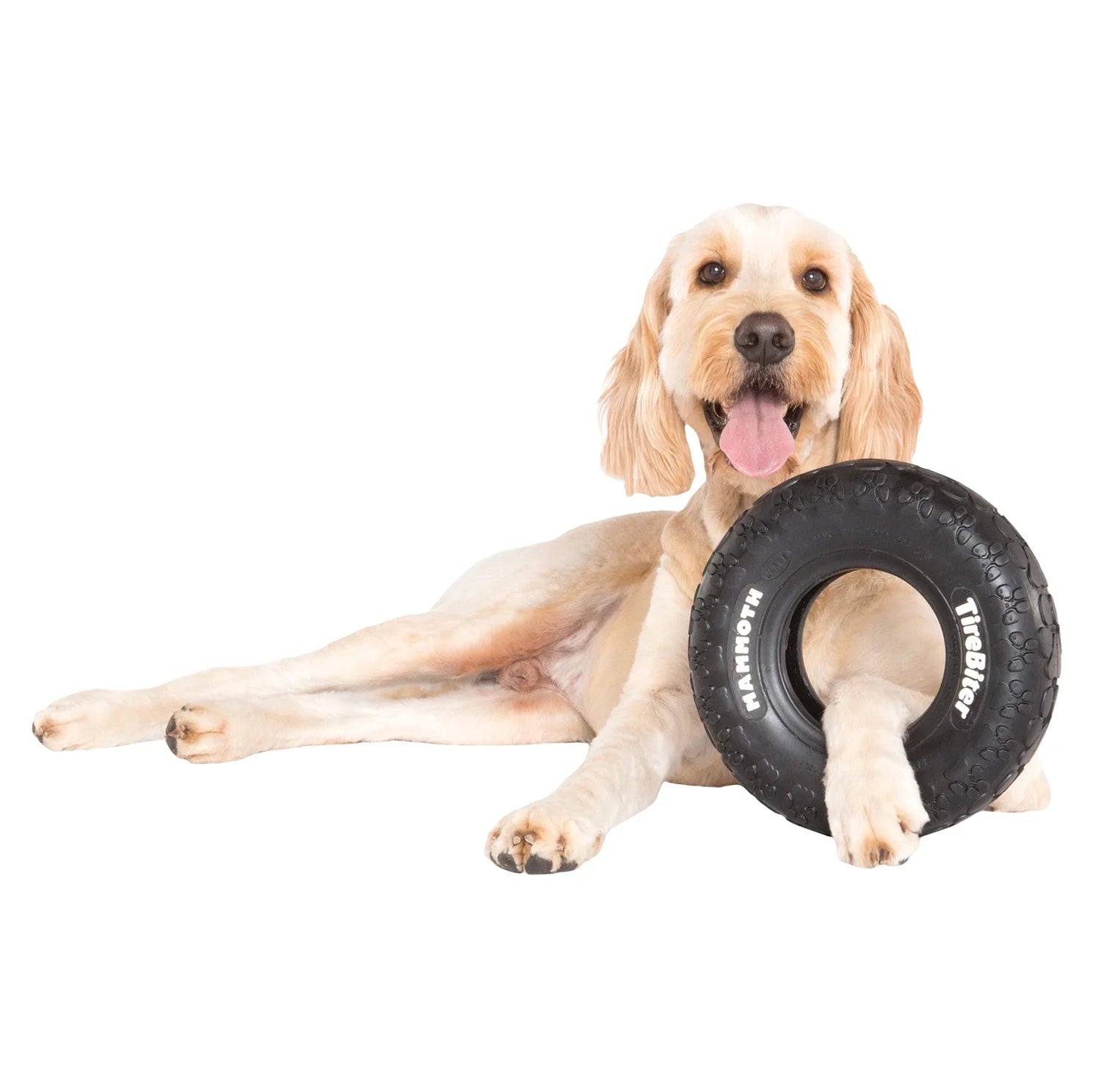 Tirebiter Original Rubber Dog Toy, Medium, 8", Assorted Colors