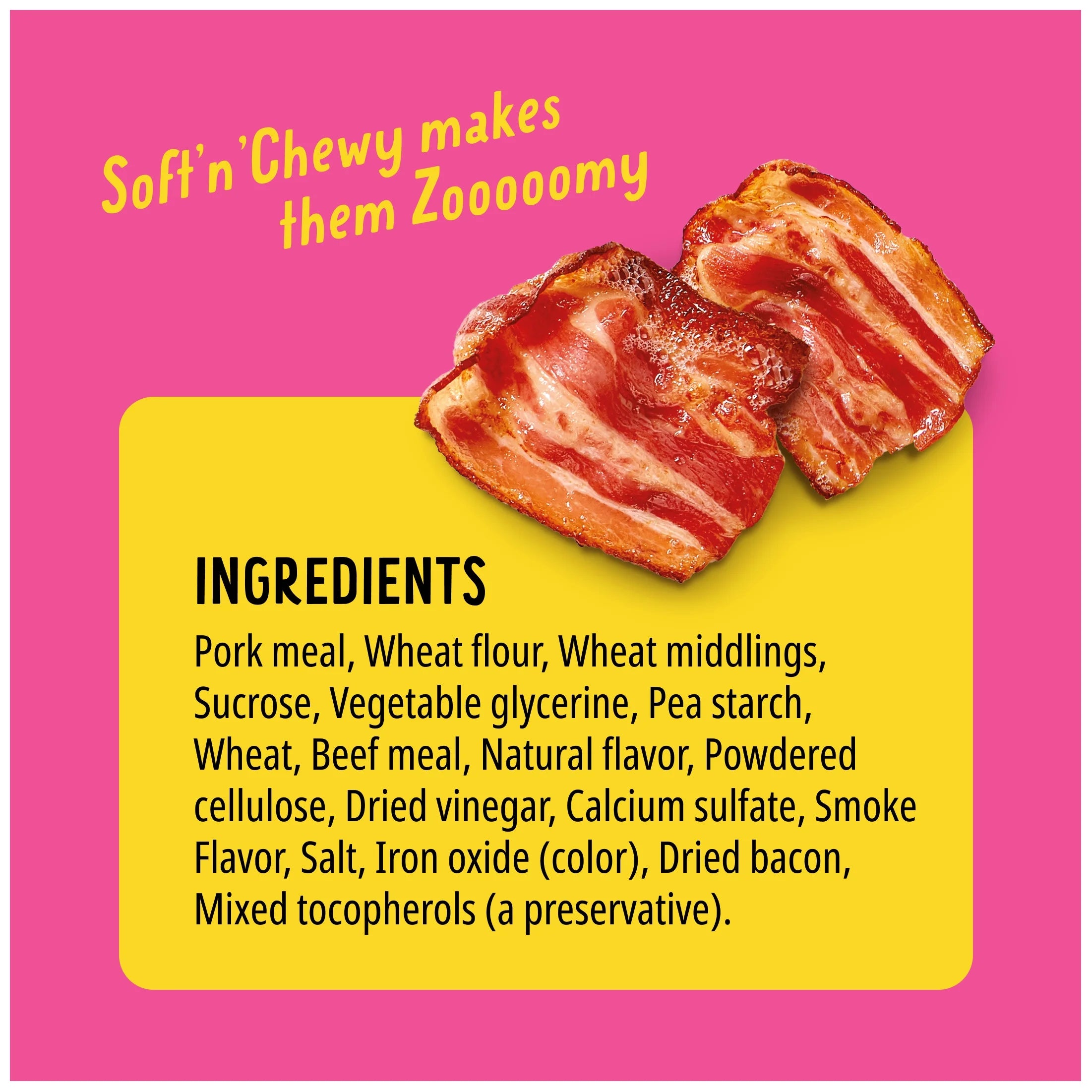 Zoomers Dog Treats, Smoky Bacon Flavor, Soft & Chewy Dog Snacks, Treats for Dogs, 22 Oz Bag