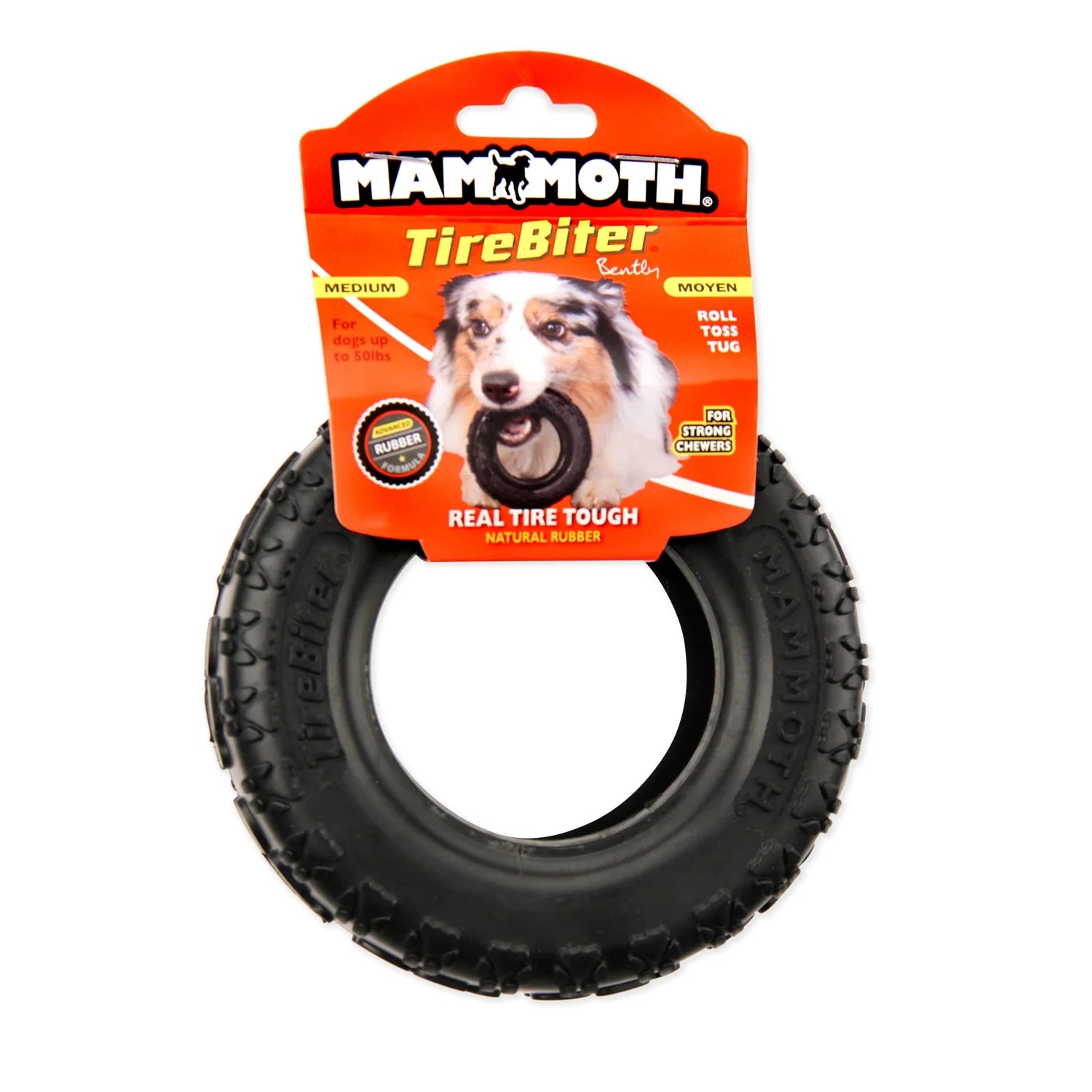 Tirebiter Advanced Rubber Dog Toy, Medium, 5