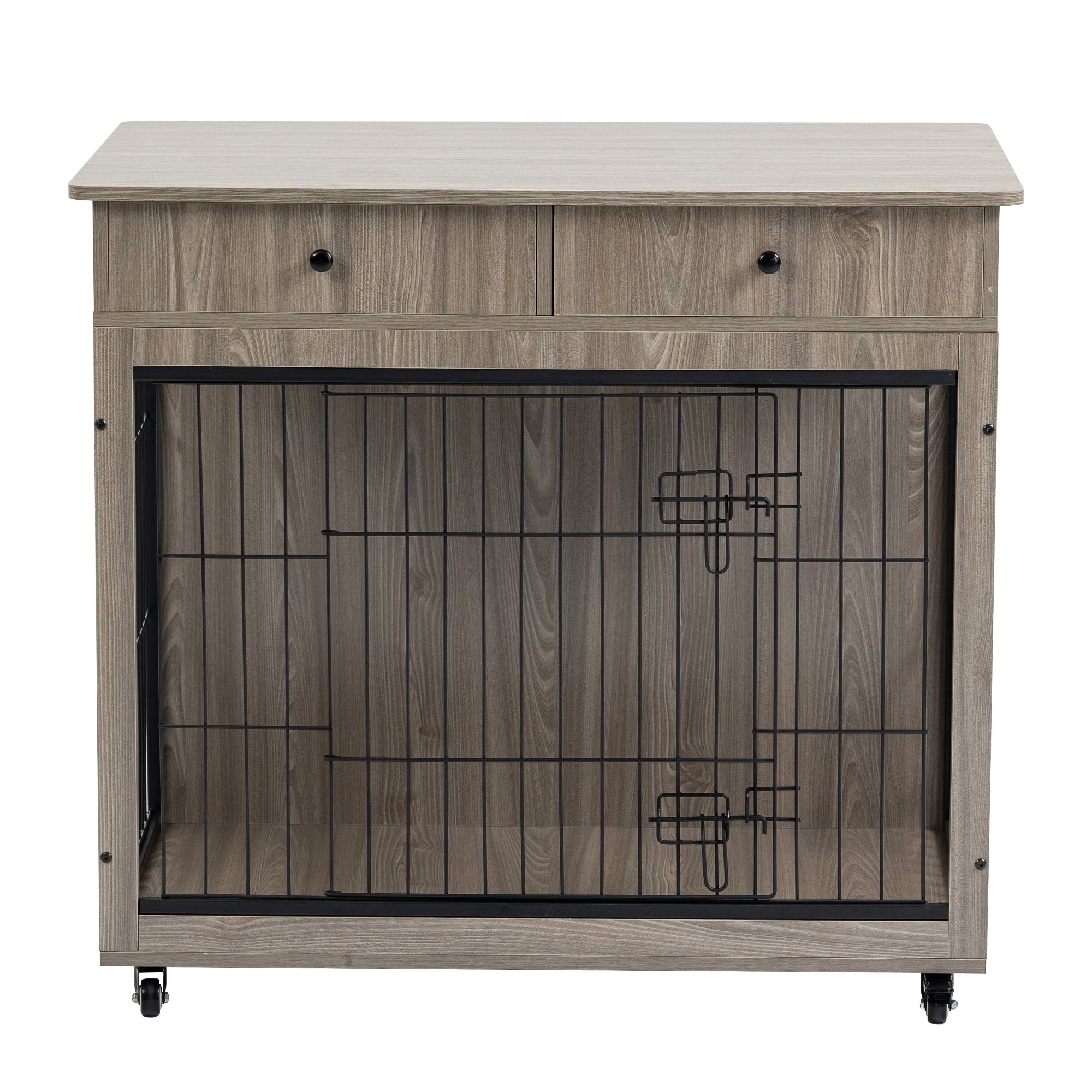 Decorative Dog Crate Furniture, Wooden Dog Crate End Table