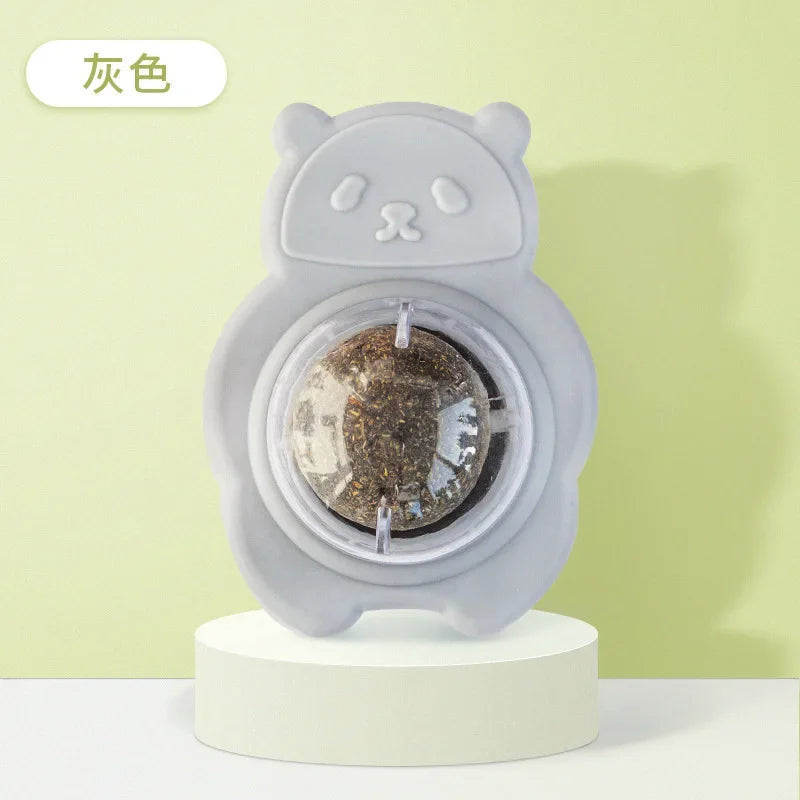 Catnip Wall Spin Ball - Natural Mint for Cats