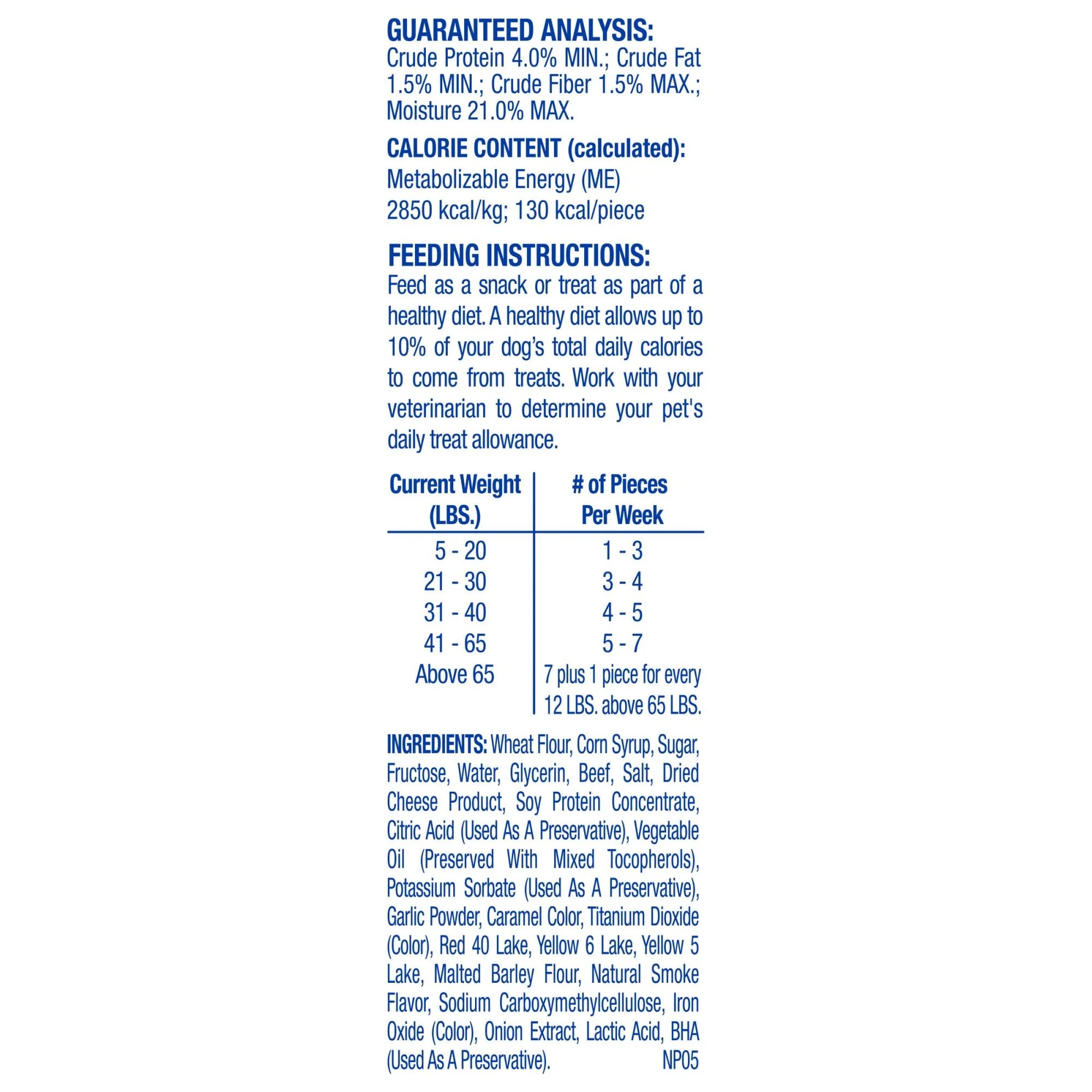 Snausages Snaw Somes! Chewy Dog Treats, Beef & Cheese Flavor, 9.75 Ounces