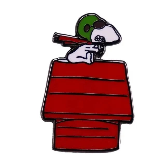 Sanrio Snoopy Enamel Pins Peanuts Brooches Cute Dog Lapel Badges