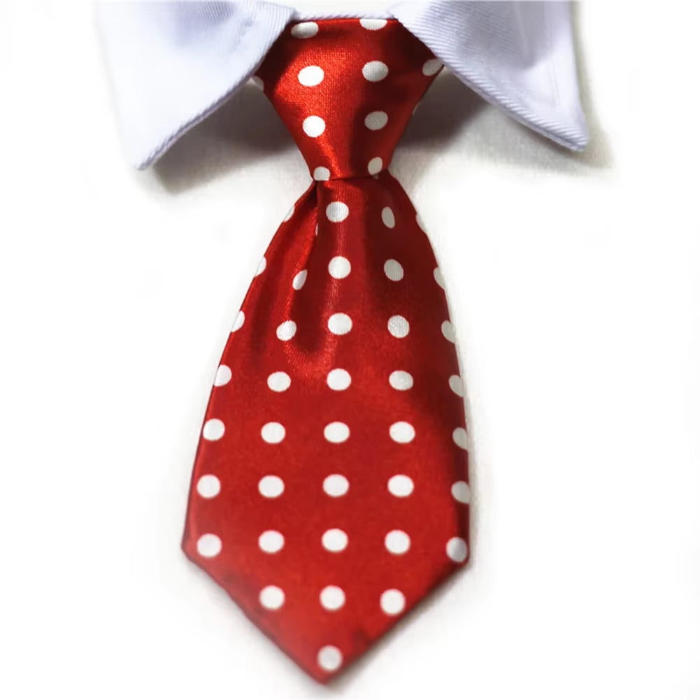 Pet Dog Cat Formal Necktie Tuxedo Bow Tie Black and Red Collar for Dog Cat Pet Accessories Suit for Small Medium Dogs and Cats