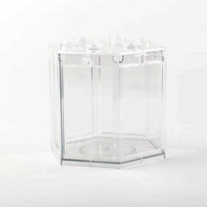 Aquarium Fish Tank Creative Multicolor Stackable Building Blocks Ecological for Small Reptile Pet Box Landscape Sea Decoration