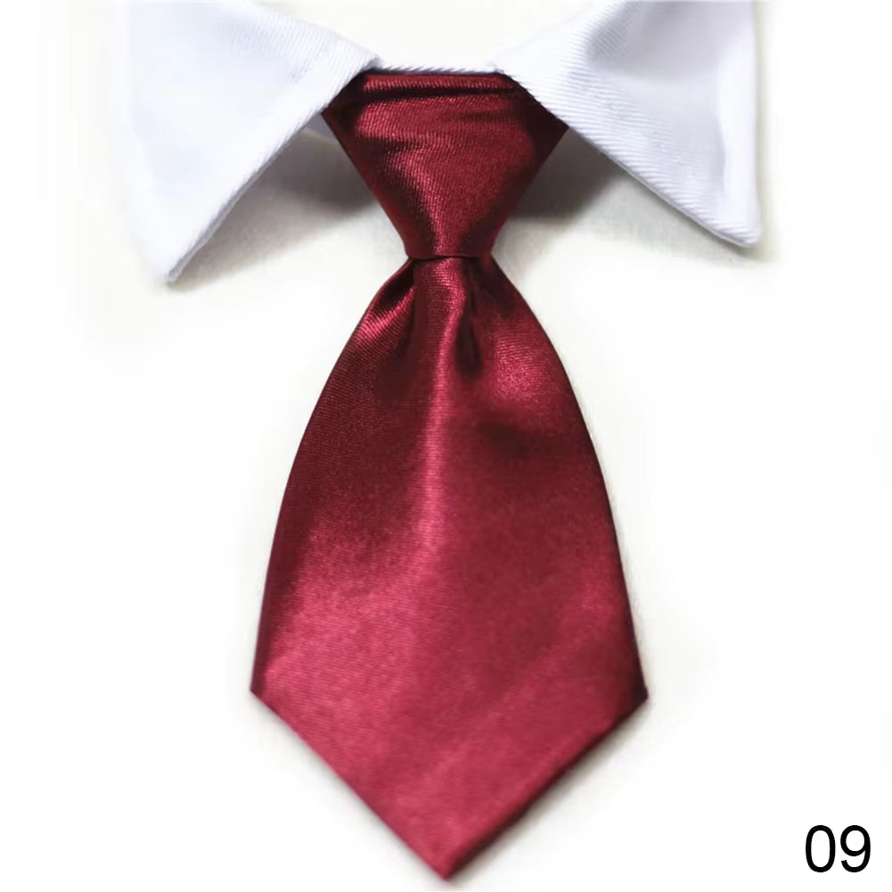 Pet Dog Cat Formal Necktie Tuxedo Bow Tie Black and Red Collar for Dog Cat Pet Accessories Suit for Small Medium Dogs and Cats