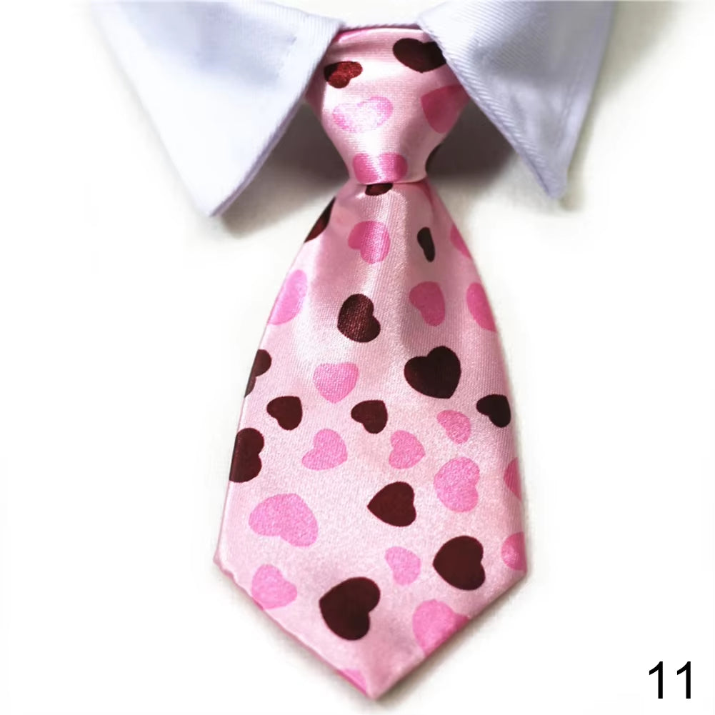 Pet Dog Cat Formal Necktie Tuxedo Bow Tie Black and Red Collar for Dog Cat Pet Accessories Suit for Small Medium Dogs and Cats