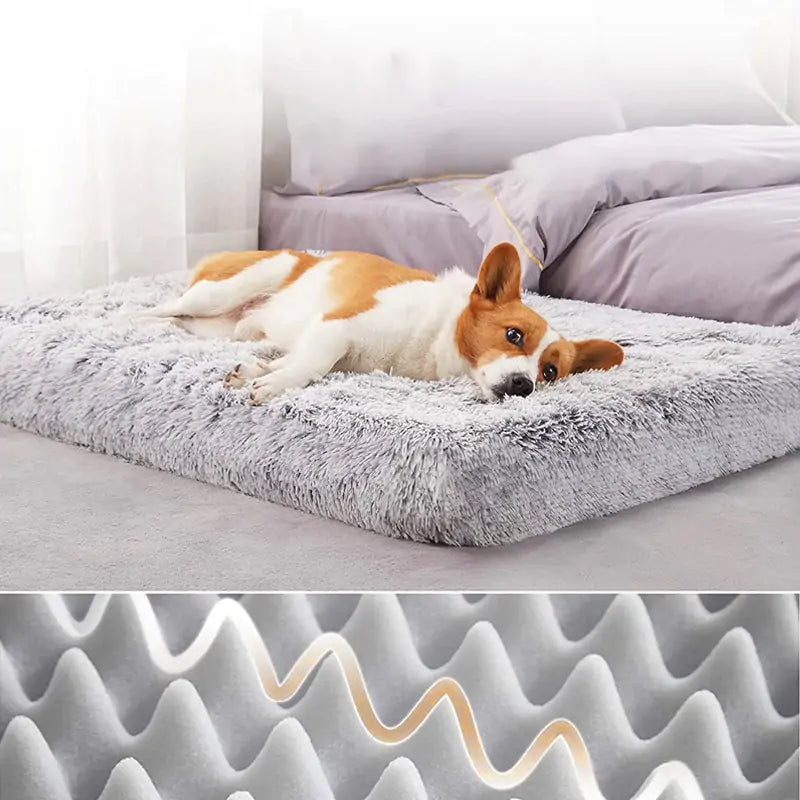 Plush Washable Dog Bed for Comfort