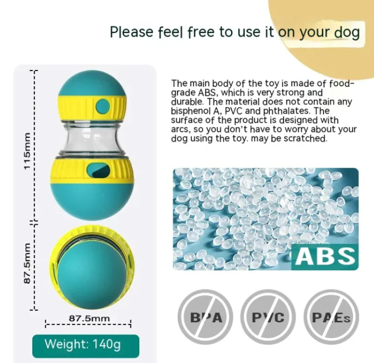Interactive Dog Treat Dispenser, Slow Feeder, Mental Stimulation