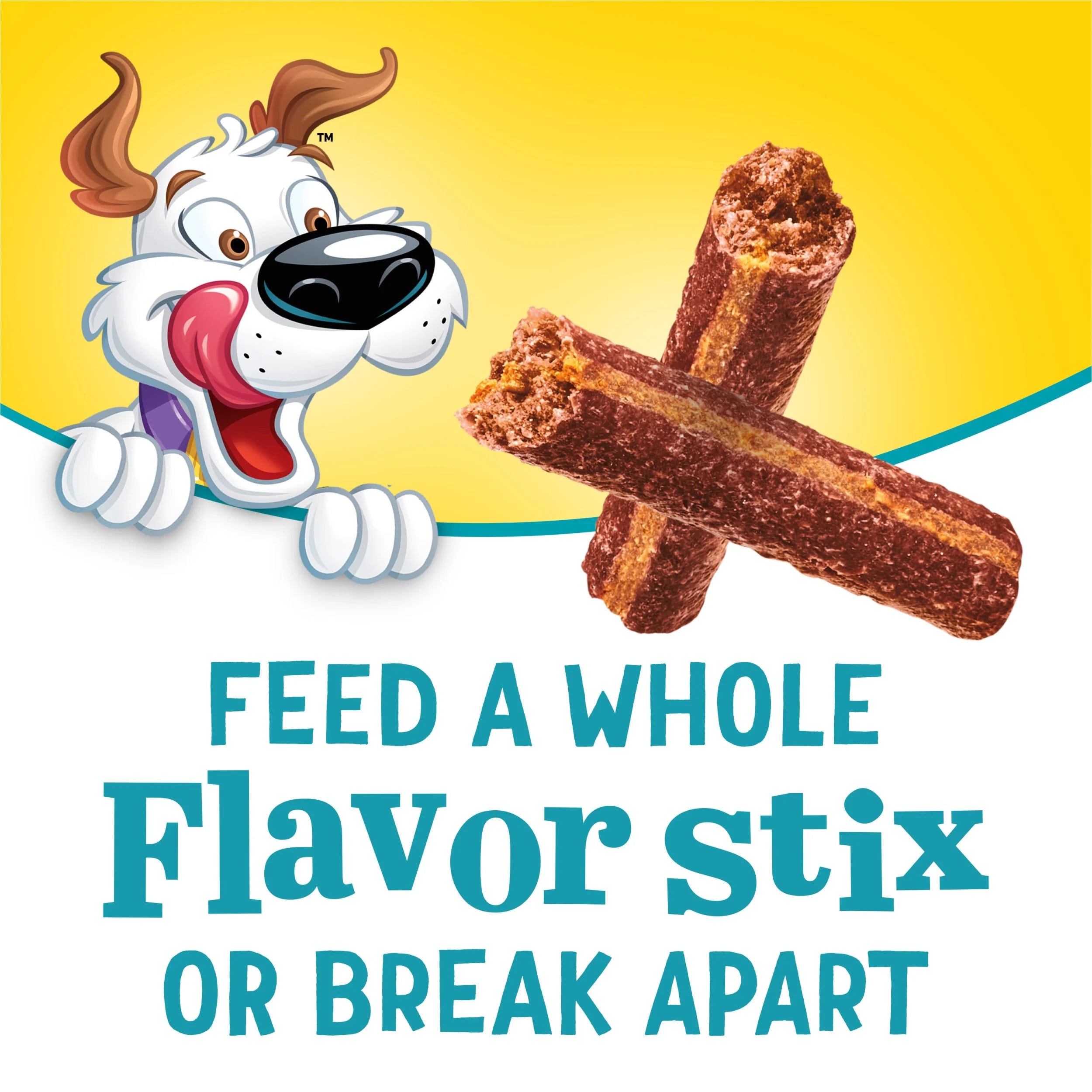 Purina  Sticks & Flavor Stix Dog Treats with Bacon & Peanut Butter Tender Chews, 6 Oz Pouch