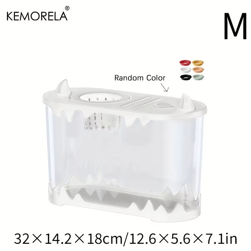 KEMORELA Small Fish Tank Desktop Fish Tank Home Use High Definition Transparent Water-Free Filter Integrated Suitable Small Fish