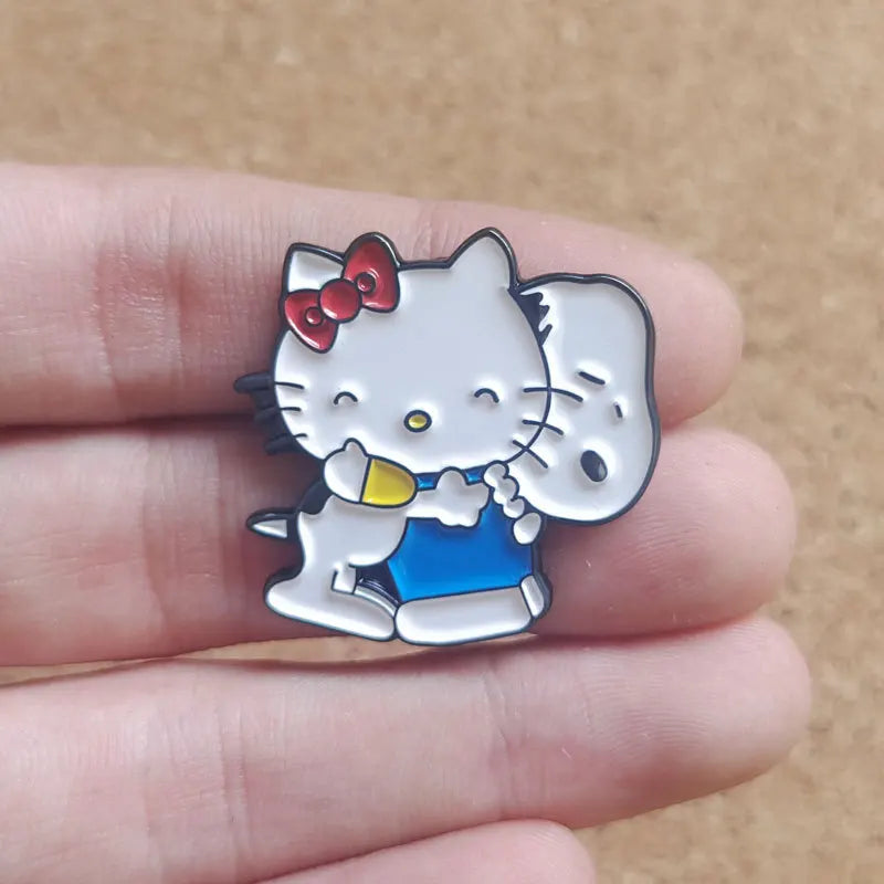 Sanrio Snoopy Enamel Pins Peanuts Brooches Cute Dog Lapel Badges
