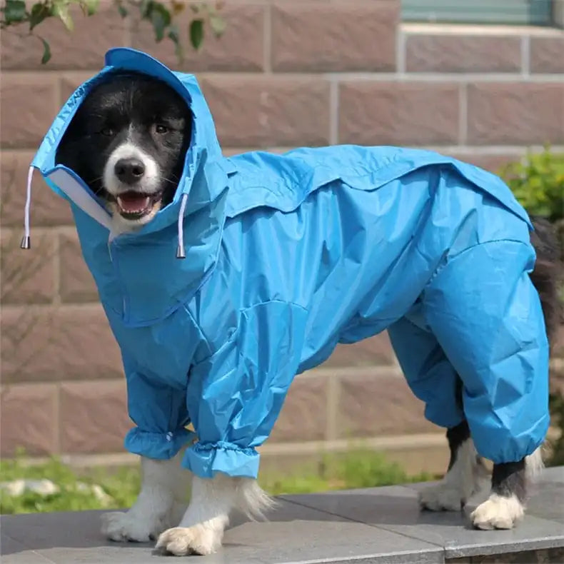 Dog Raincoat-Waterproof Jumpsuit.