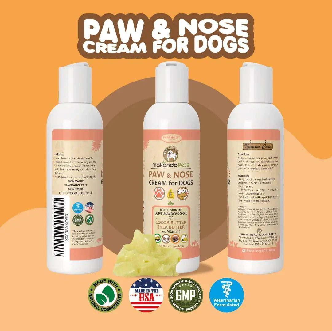 Natural Dog Paw Balm Non Waxy Formula Dog Nose Balm Snout for Dogs.