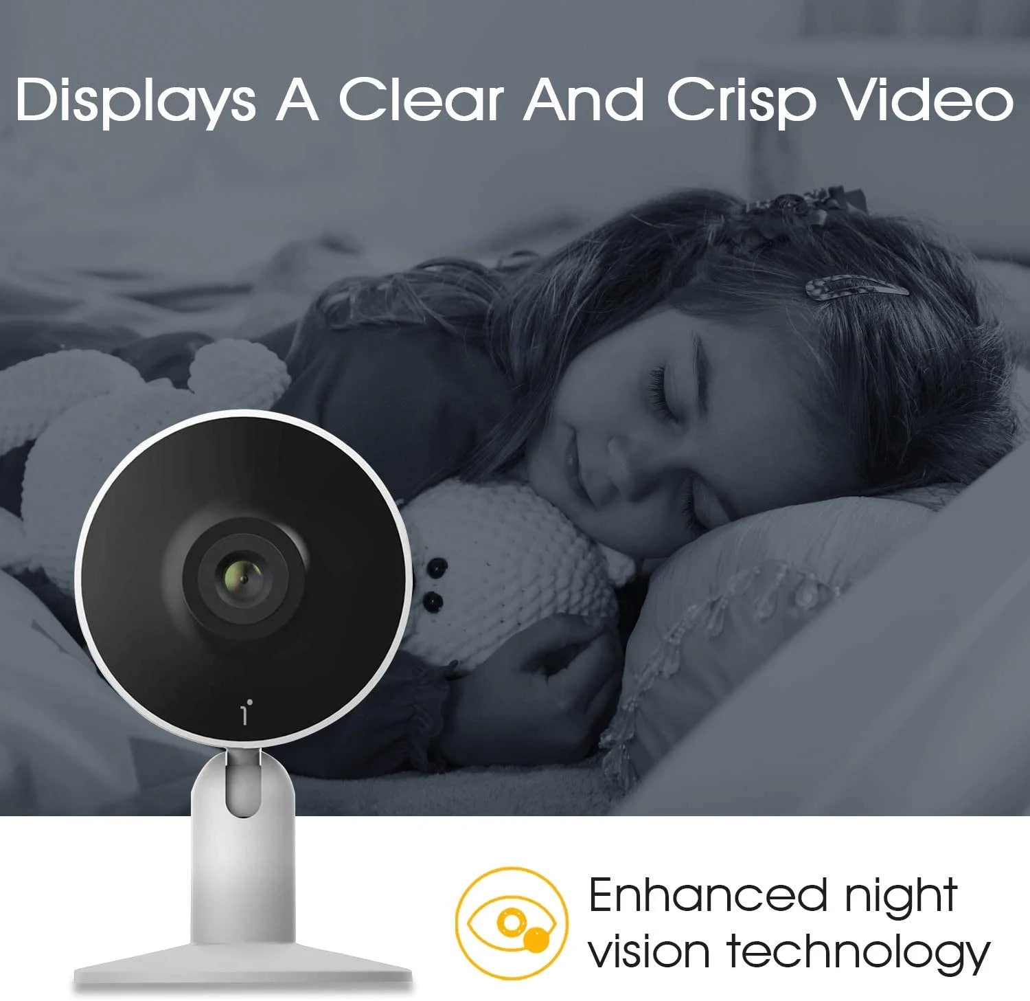 IN1 Indoor Home Security Camera , (2-Pack) Wifi and Phone APP 4MP 2.5K HD 2-Way Audio Night Vision Surveillance Camera