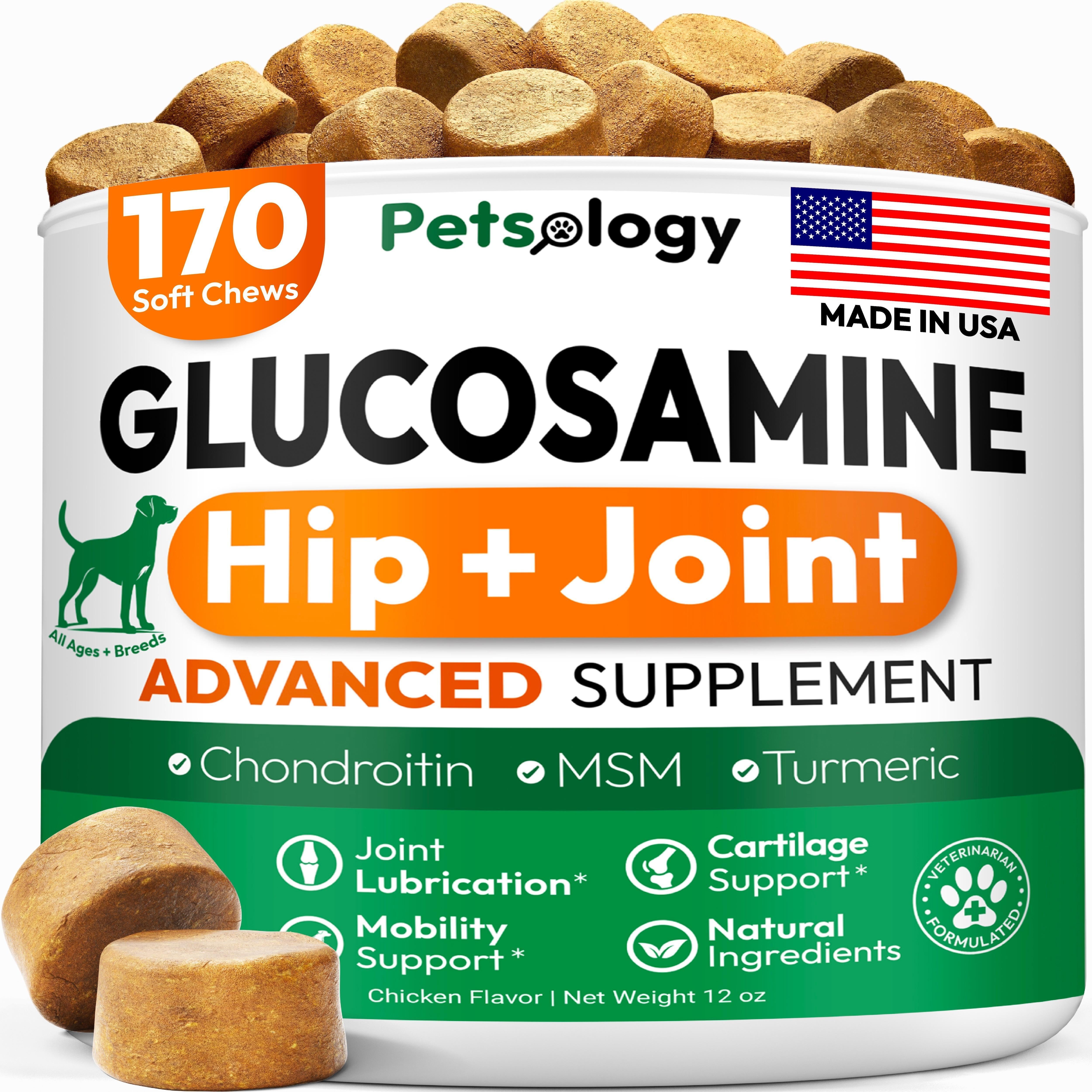 Glucosamine for Dogs Hip Joint Supplement for Dogs 170 Mobility Chews