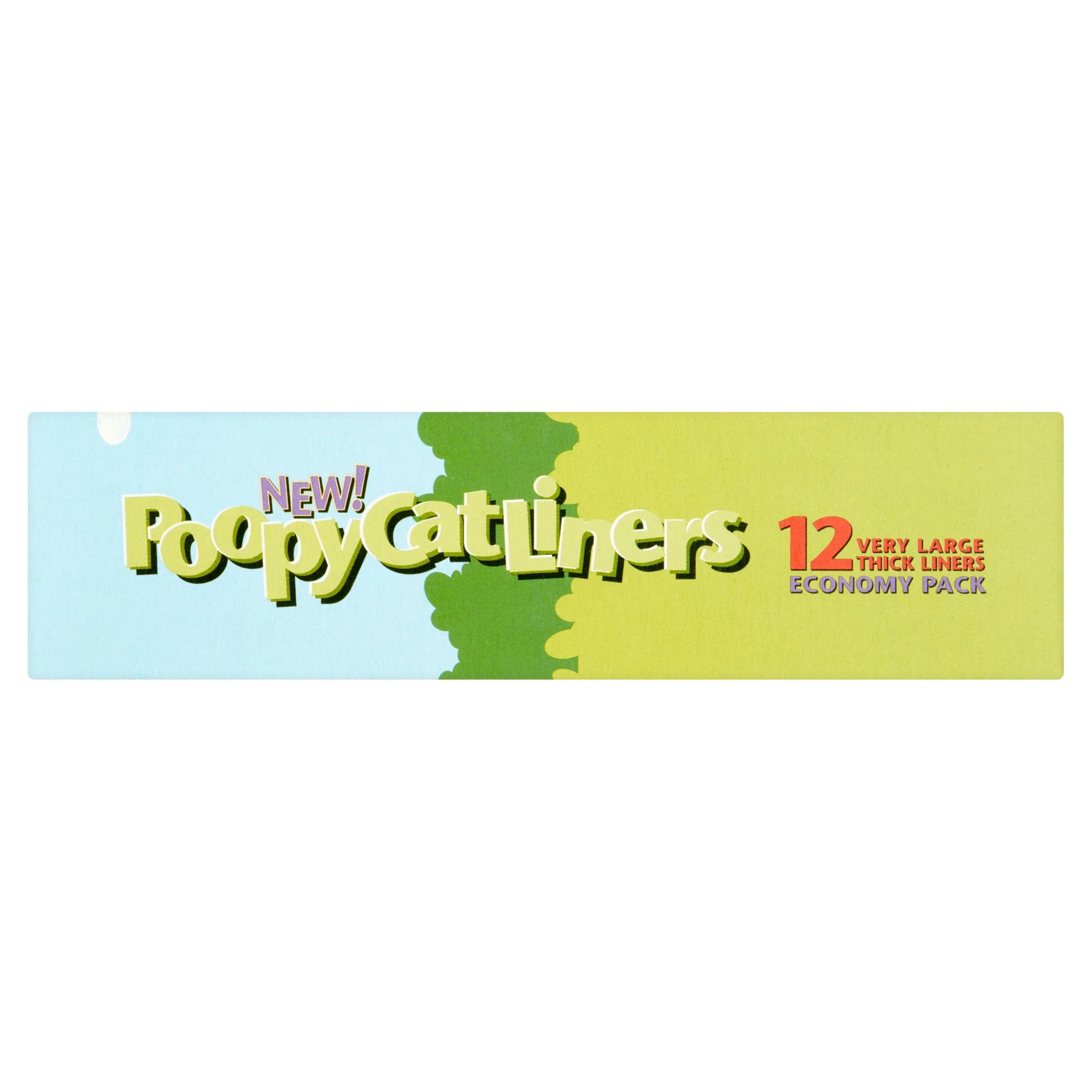 , New! Poopy Cat Litter Box Liners, 12 Count