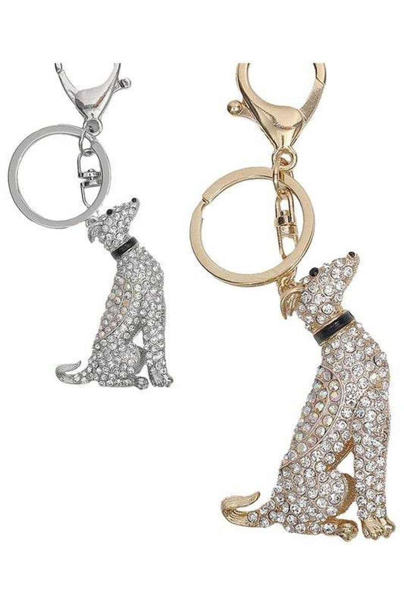 Sparkling Dog Keychain