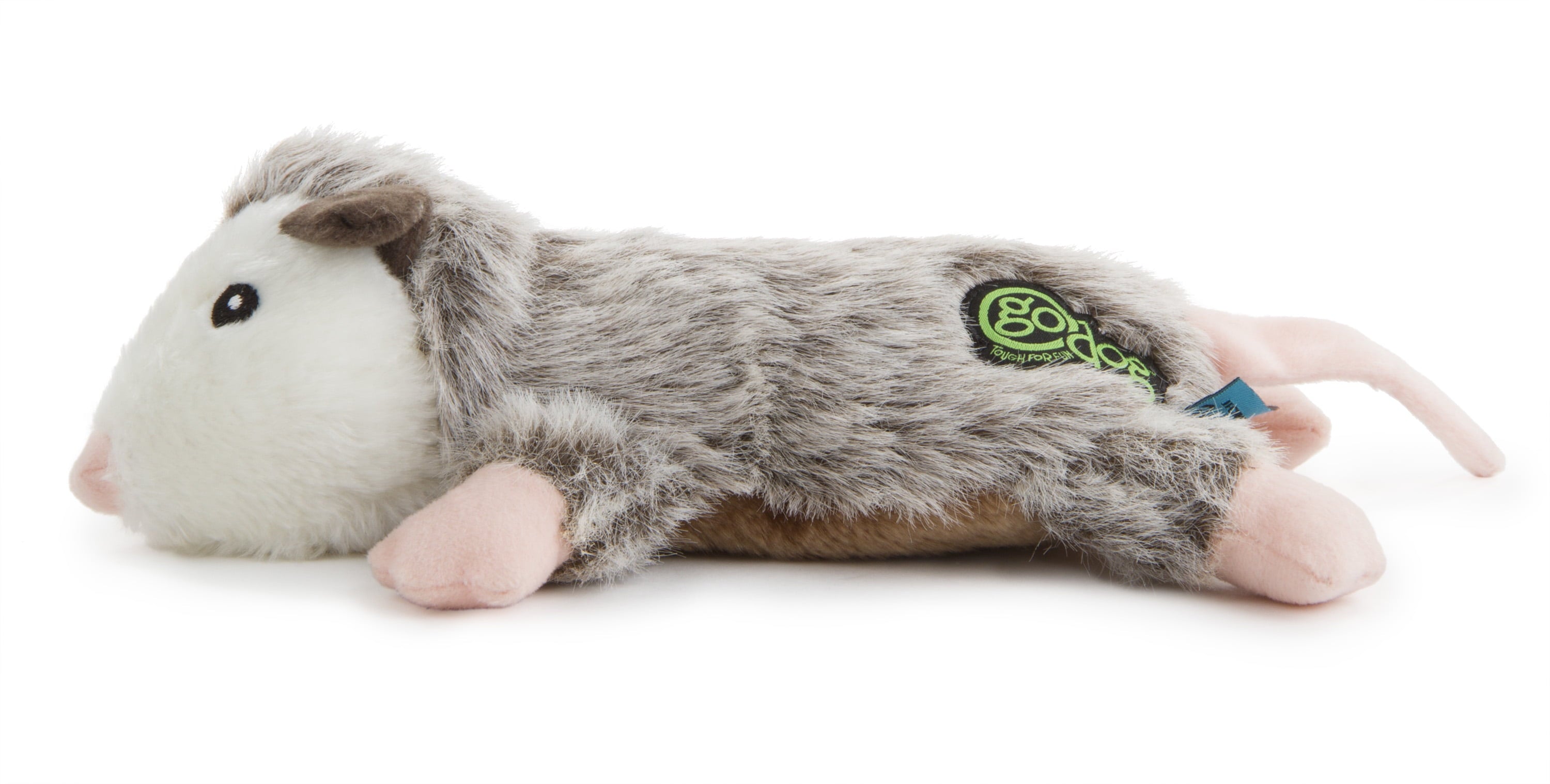 Flatz Opossum Squeaky Plush Dog Toy, Chew Guard Technology - Large
