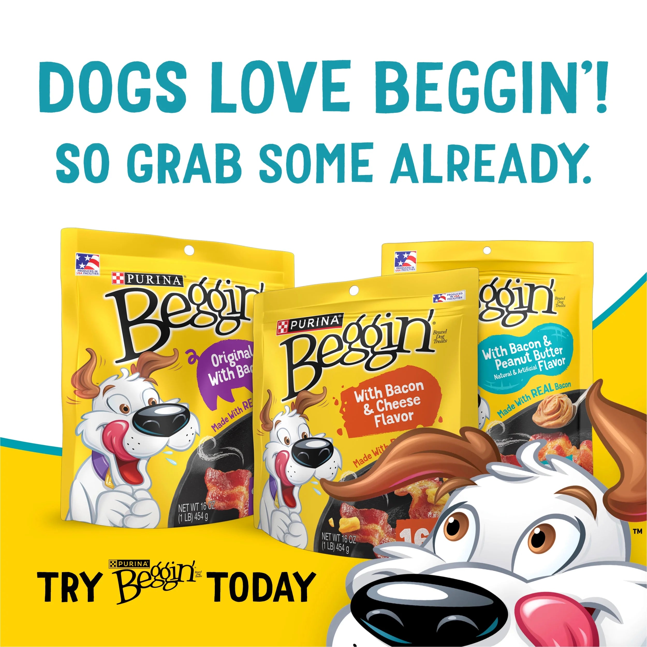 Purina  Sticks & Flavor Stix Dog Treats with Bacon & Peanut Butter Tender Chews, 6 Oz Pouch