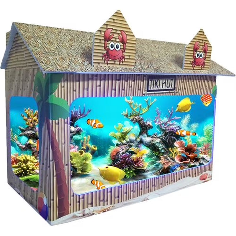 RJ Enterprises 10 Gallon Tiki Hut Aquarium Tank Cover
