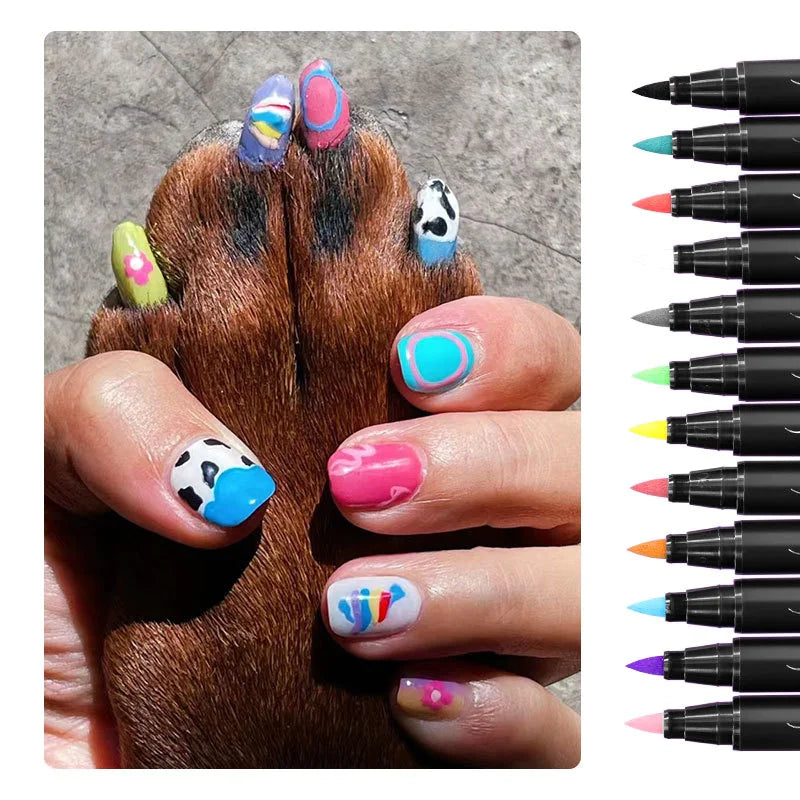 12-shades Dog Nail Polish Pen