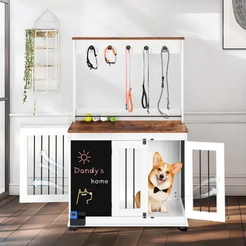 Dog Cages, Graffiti Dog Cages, Double Door Kennels, Crate Interior Furniture.