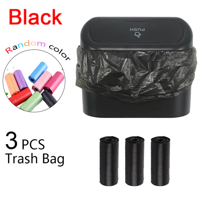 Car Trash Can with Lid, Made from durable plastic, this car trash can is built to withstand daily use...