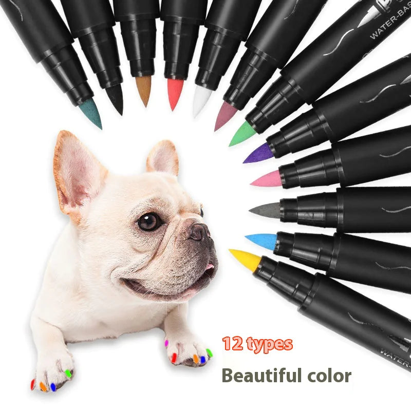 12-shades Dog Nail Polish Pen