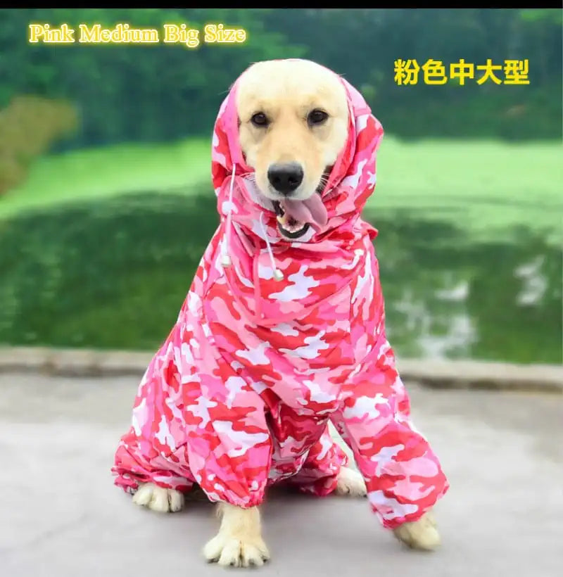 Dog Raincoat-Waterproof Jumpsuit.
