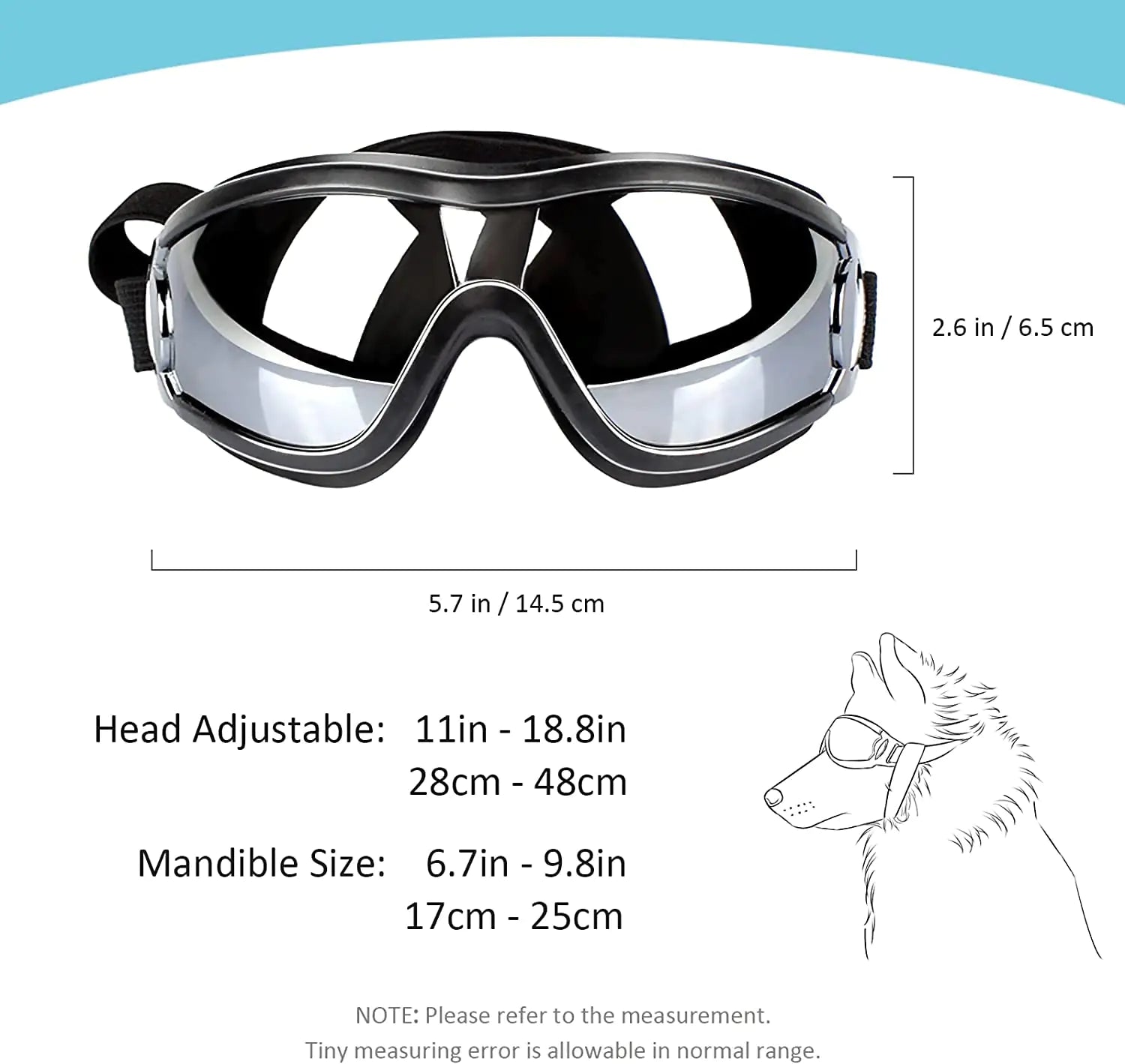 Adjustable Strap Dog Goggles...