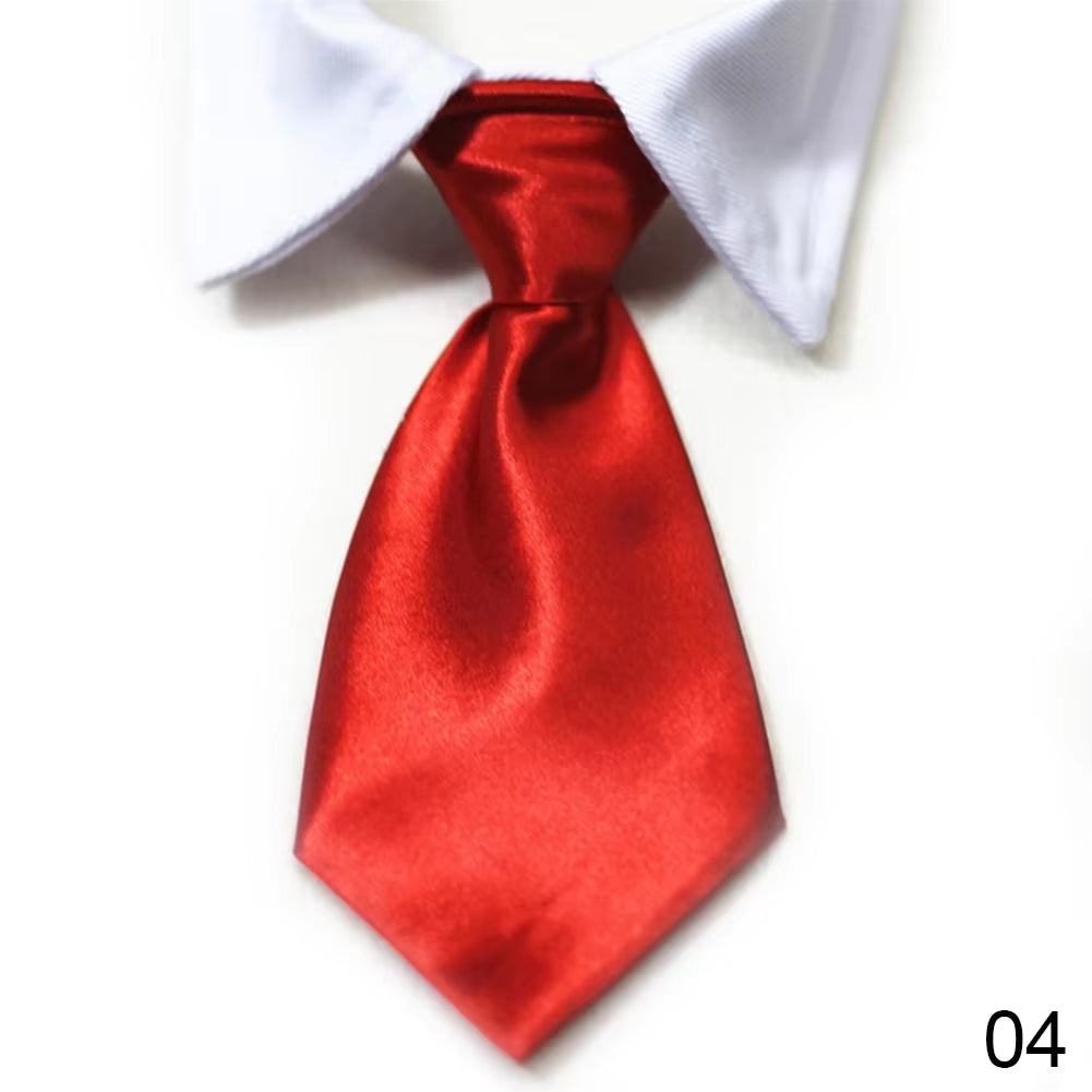 Pet Dog Cat Formal Necktie Tuxedo Bow Tie Black and Red Collar for Dog Cat Pet Accessories Suit for Small Medium Dogs and Cats