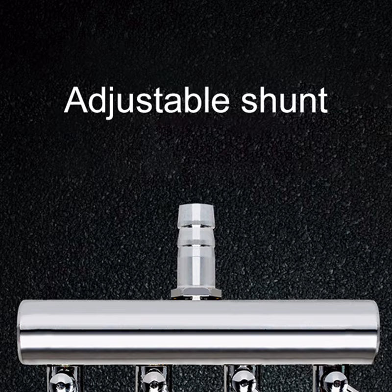 4/6/10 Ways Stainless Steel Air Flow Splitter Distributor Pump Valves for Aquarium