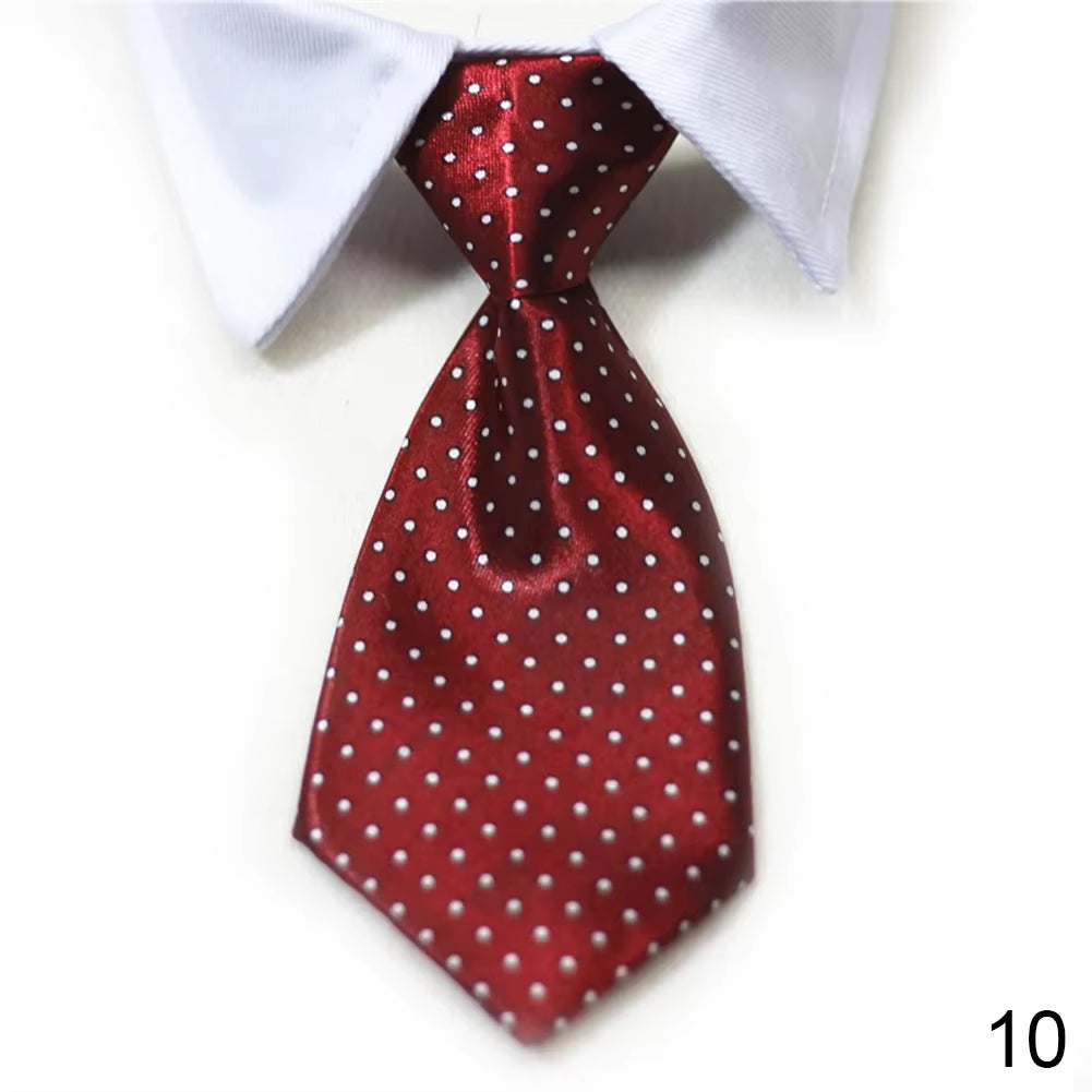 Pet Dog Cat Formal Necktie Tuxedo Bow Tie Black and Red Collar for Dog Cat Pet Accessories Suit for Small Medium Dogs and Cats