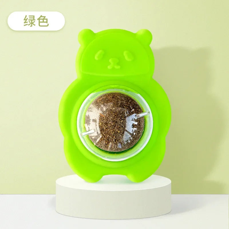 Catnip Wall Spin Ball - Natural Mint for Cats