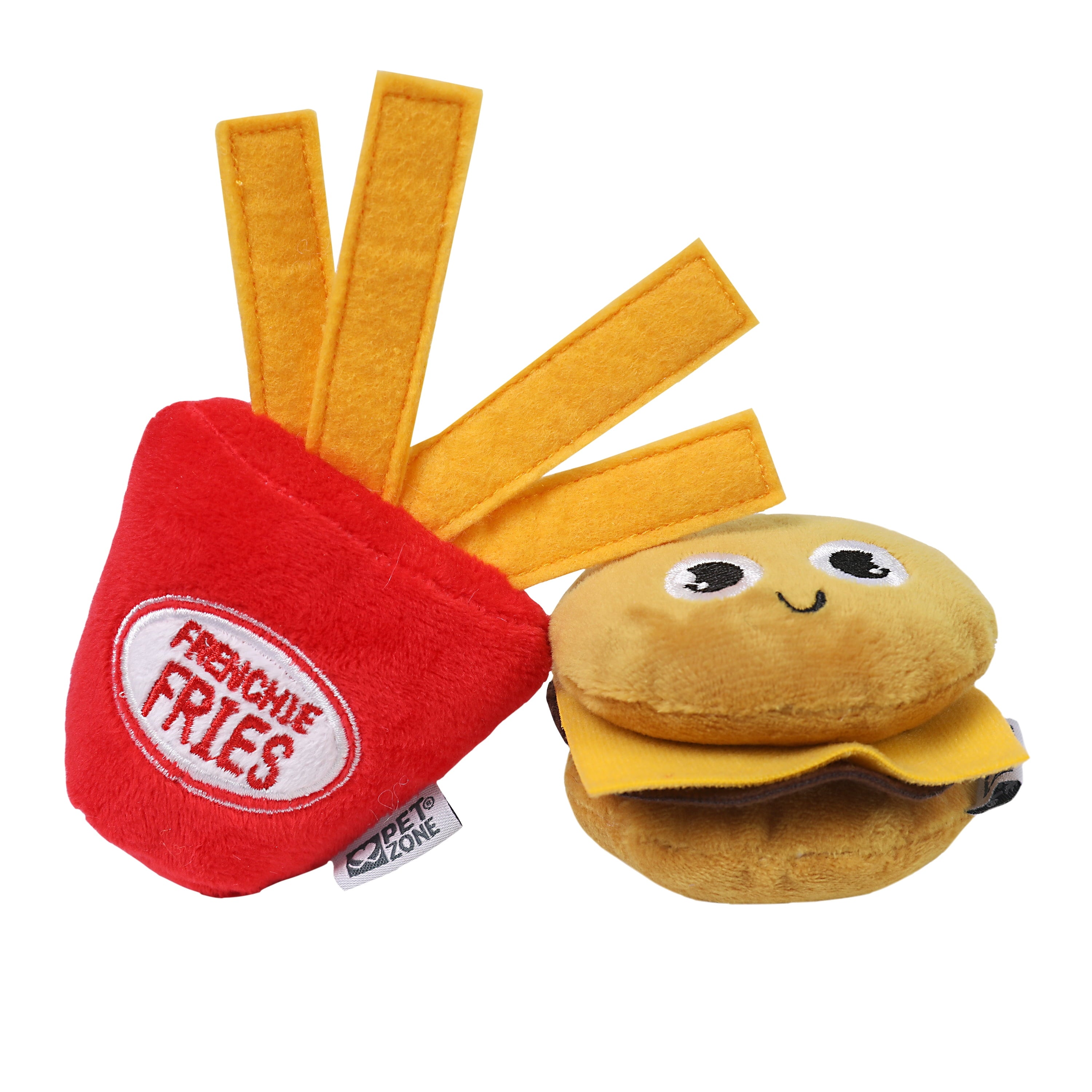 Happy Meal Plush Squeaky Dog Toys for Small Dogs, 2 Pack