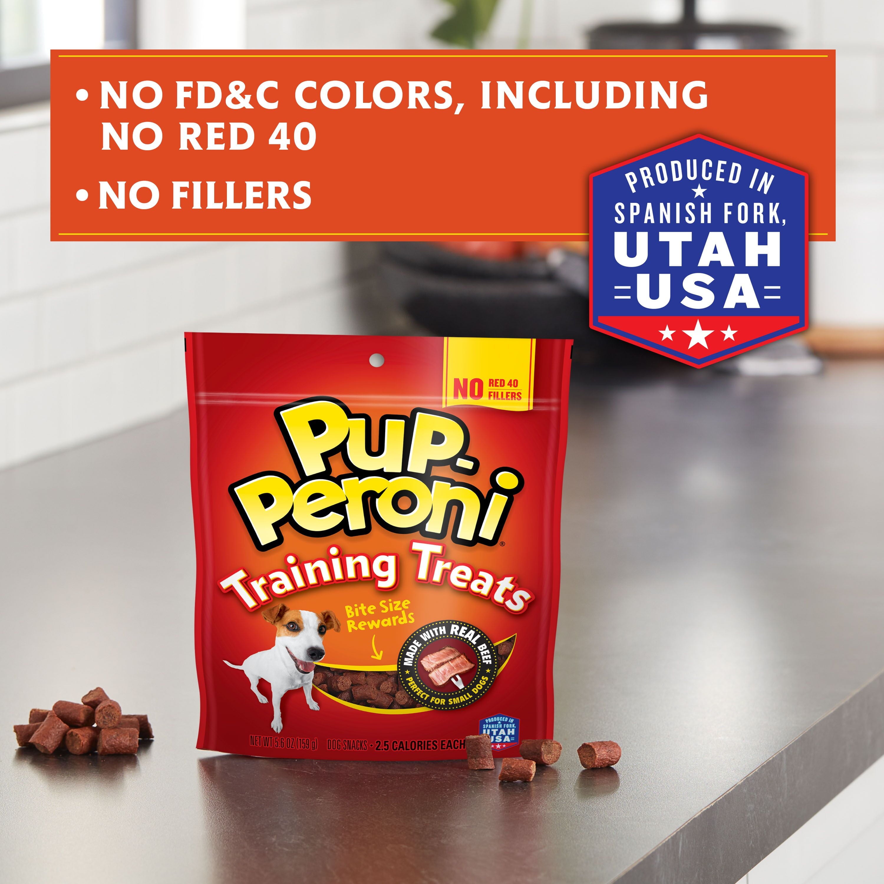 (8 Pack)  Dog Training Treats Made with Real Beef, 5.6 Oz Bags
