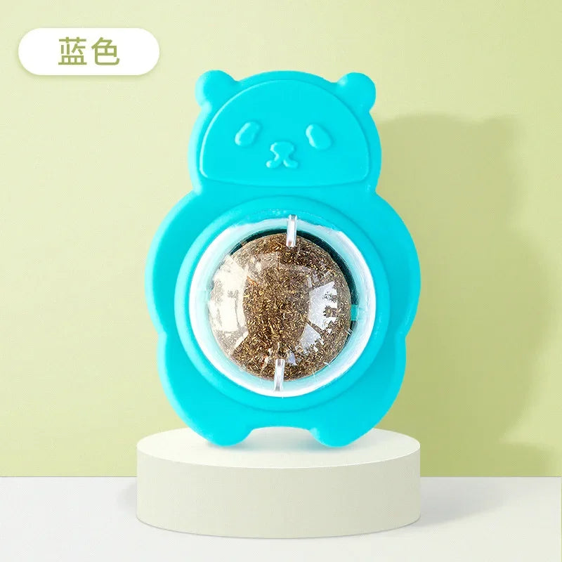 Catnip Wall Spin Ball - Natural Mint for Cats