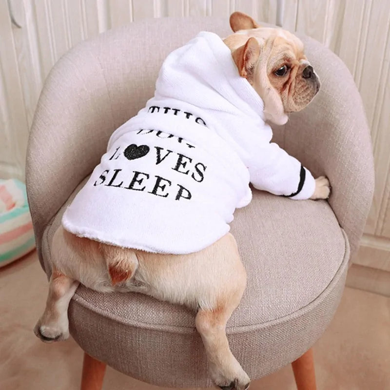 Pet Dog Bathrobe Dog Pajamas Sleeping Clothes..