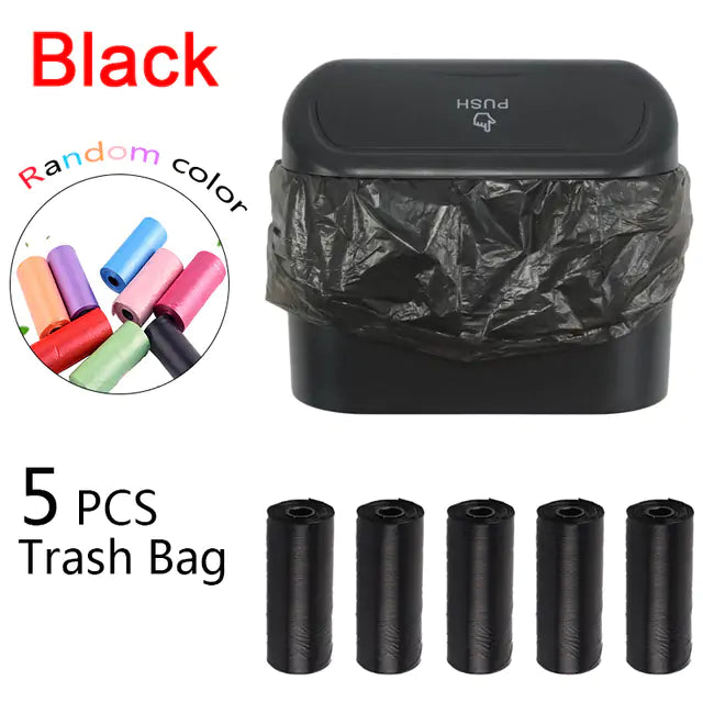Car Trash Can with Lid, Made from durable plastic, this car trash can is built to withstand daily use...