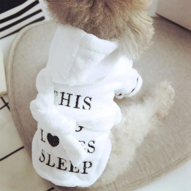 Pet Dog Bathrobe Dog Pajamas Sleeping Clothes..