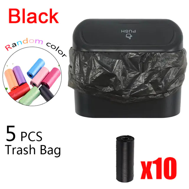 Car Trash Can with Lid, Made from durable plastic, this car trash can is built to withstand daily use...