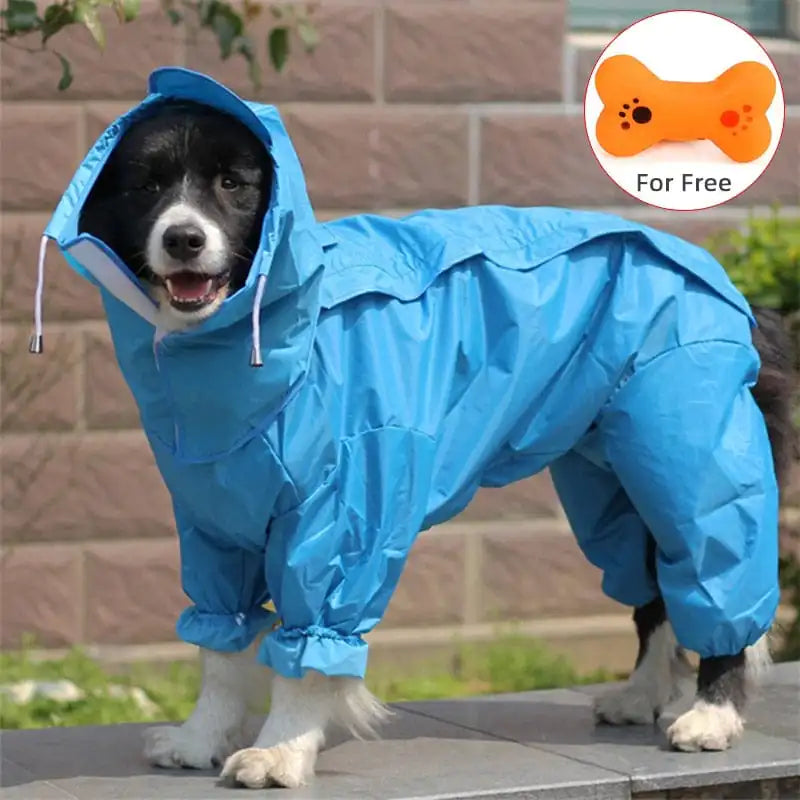 Dog Raincoat-Waterproof Jumpsuit.