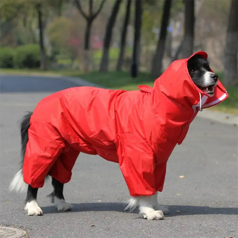 Dog Raincoat-Waterproof Jumpsuit.