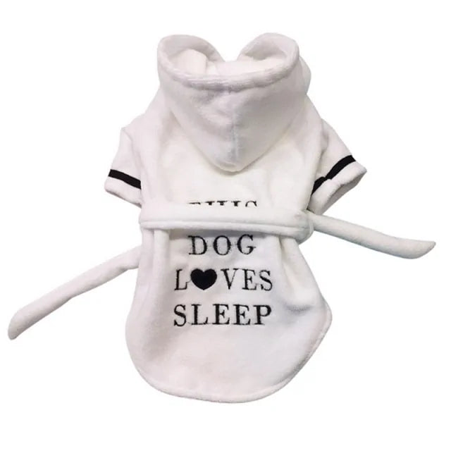 Pet Dog Bathrobe Dog Pajamas Sleeping Clothes..